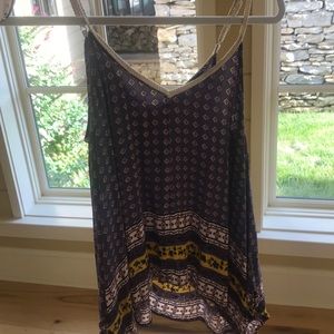 Patterned purple tank